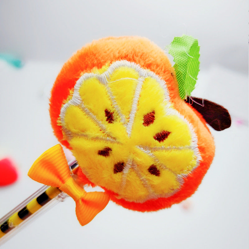 Wholesale Plush Fruit Plastic Neutral Pens